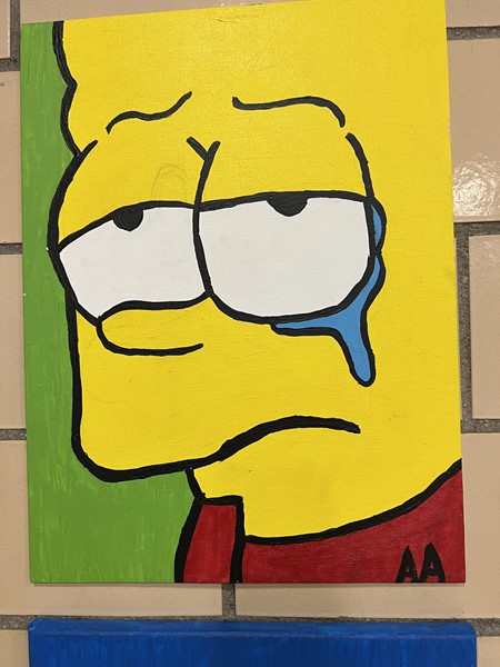 Student Art Gallery Submission: Bart Simpson